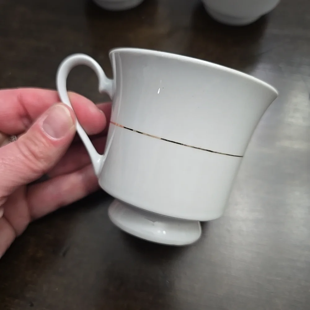 Elegant Gold Teacup set of 3